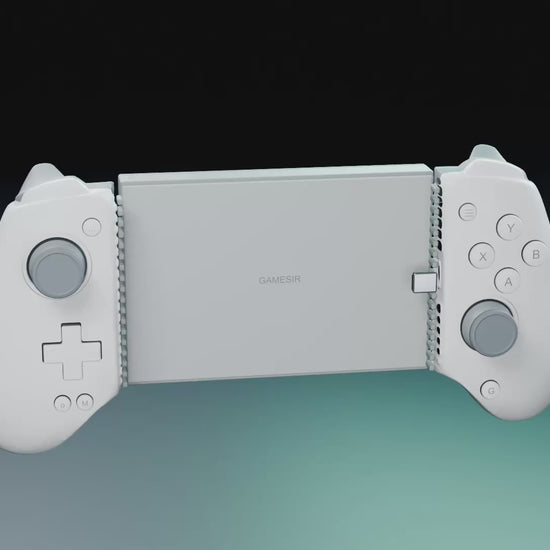 Gamesir G8 Plus MFI expansion kit in use: installation, tablet fit and rear support