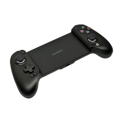 PlayStation button set on Gamesir G8 Plus, angled view