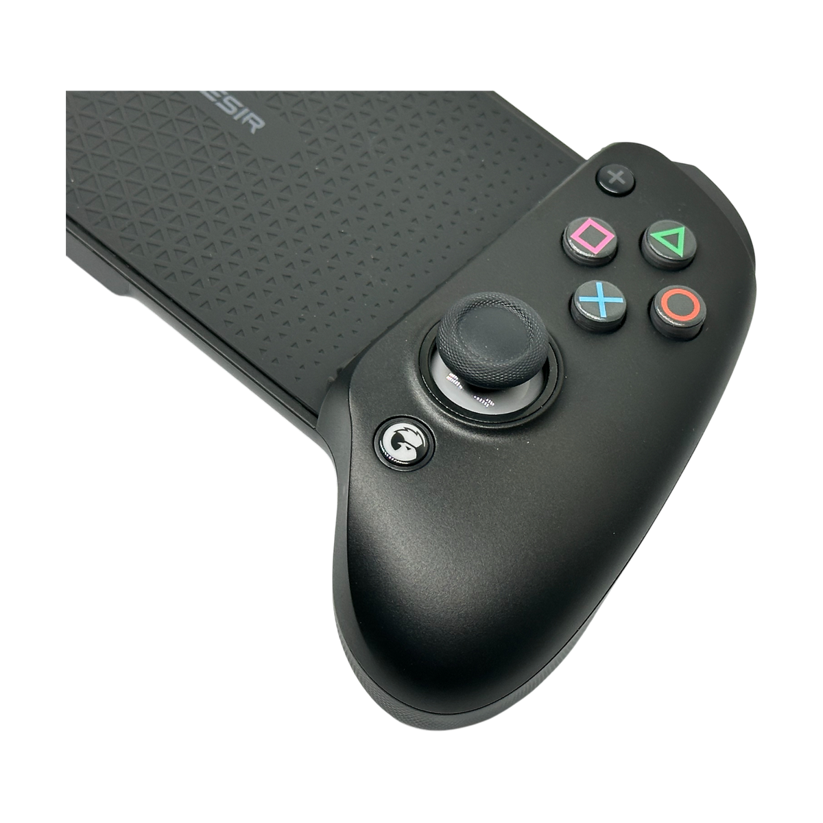 PlayStation button set on Gamesir G8 Plus, buttons and thumbstick close-up