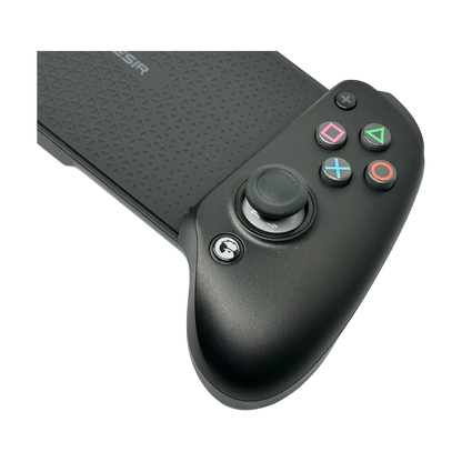 PlayStation button set on Gamesir G8 Plus, buttons and thumbstick close-up