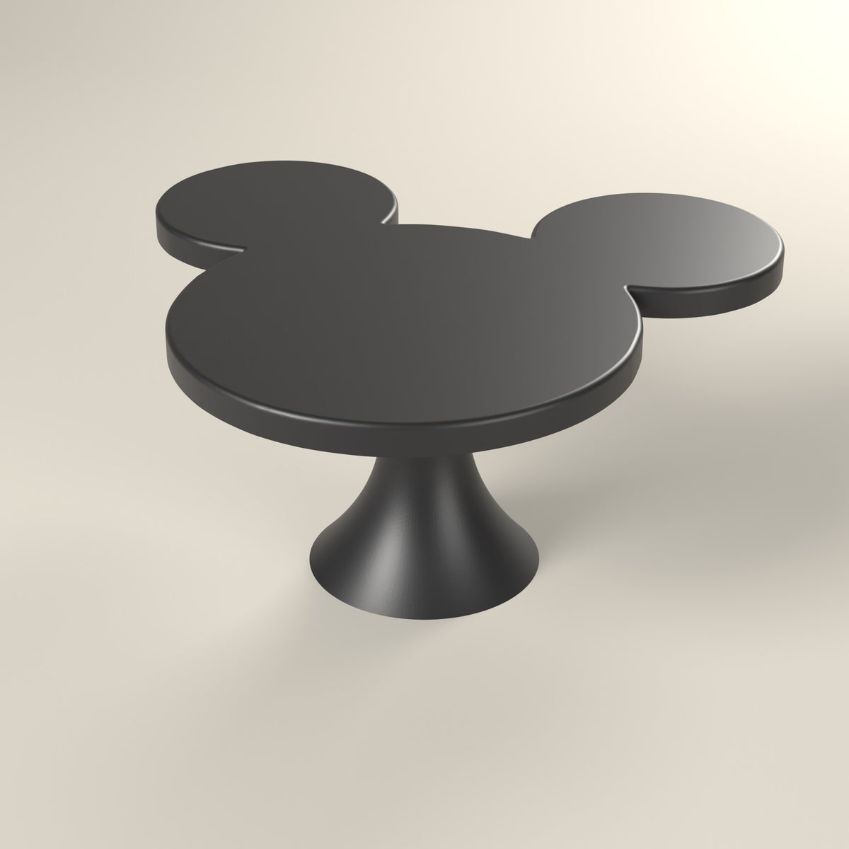 Mickey Mouse Cake Stand – 3D Printed Party Dessert Display – 3D render, hero view