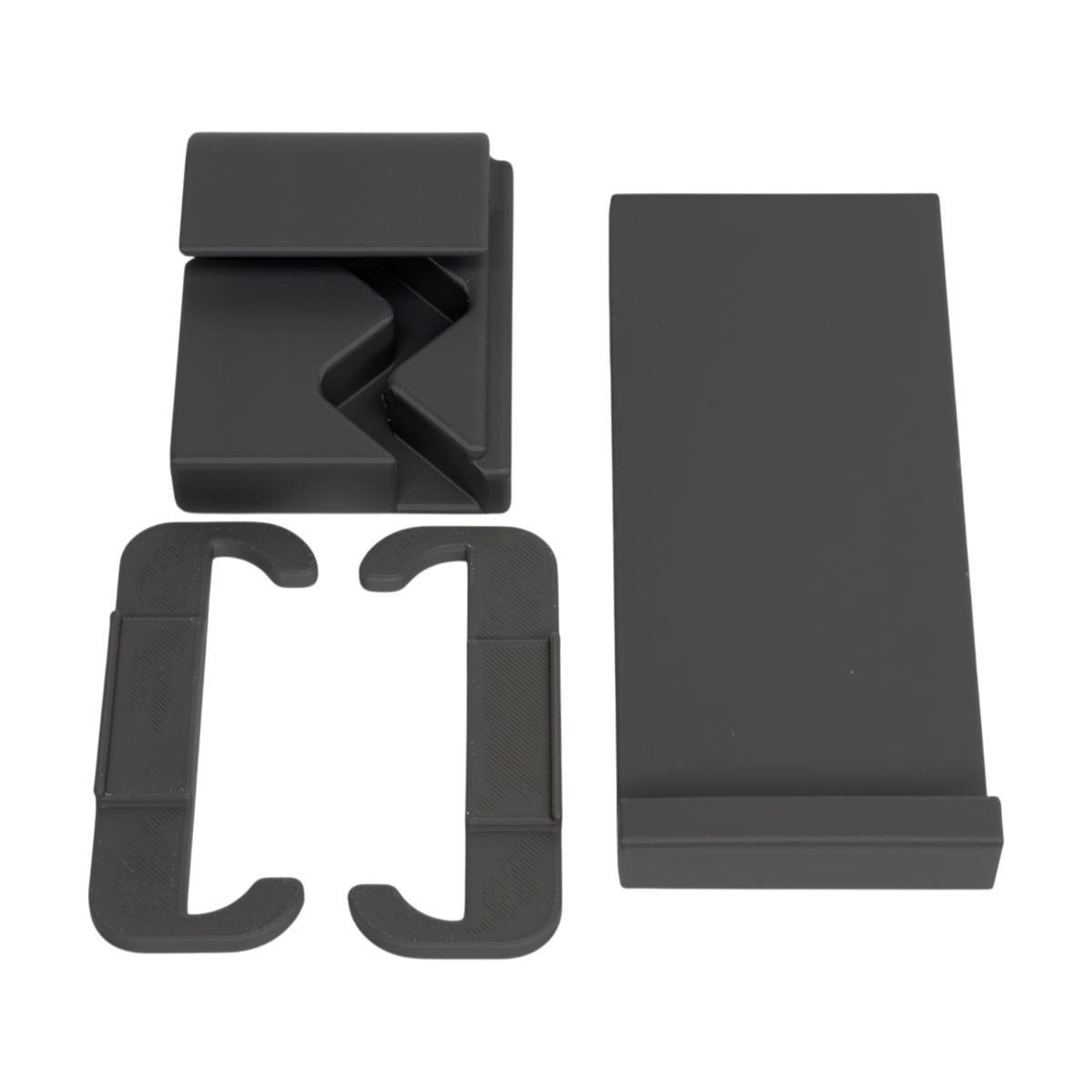 ROG Flow Z13 holder parts: edge clamps, bridge block and rail
