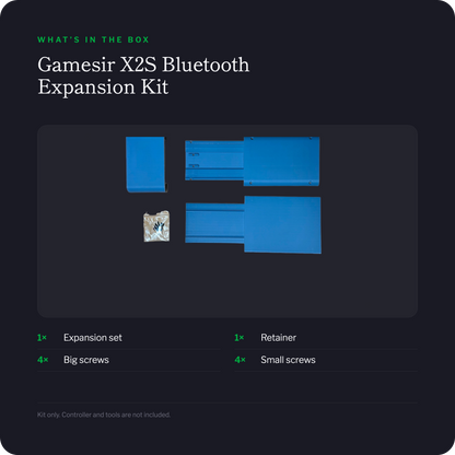 Gamesir X2S Bluetooth expansion kit - what is included in the box