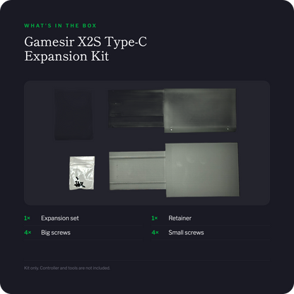 Gamesir X2S Type-C expansion kit - what is included in the box
