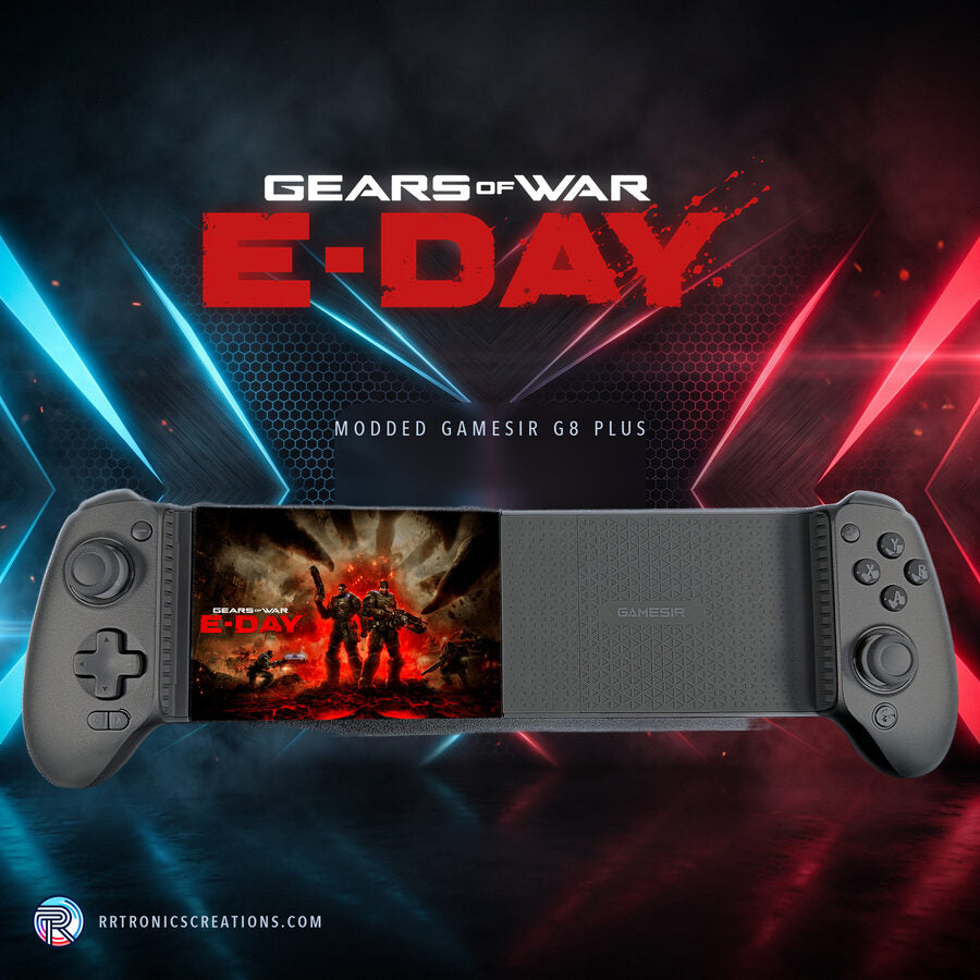 Modded GameSir G8 Plus tablet controller — Gears of War: E-Day edition