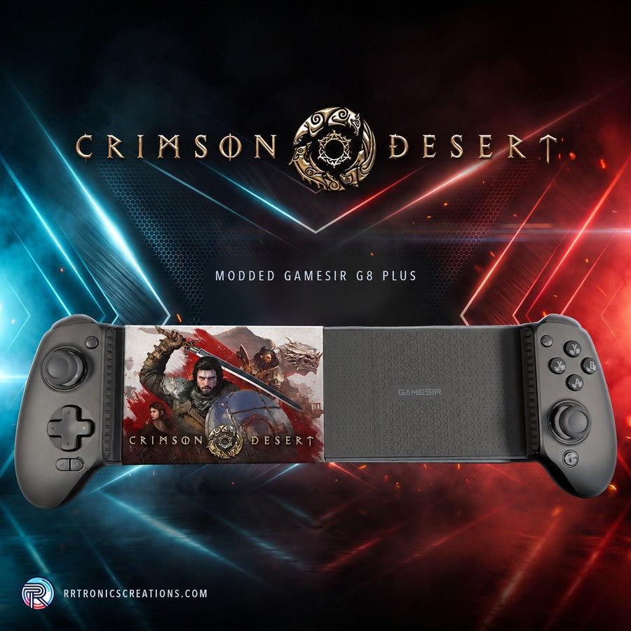 Modded GameSir G8 Plus tablet controller — Crimson Desert Edition