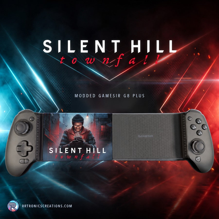 Modded GameSir G8 Plus tablet controller — Silent Hill: Townfall Edition